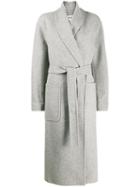 Loewe Oversized Belted Coat - Grey