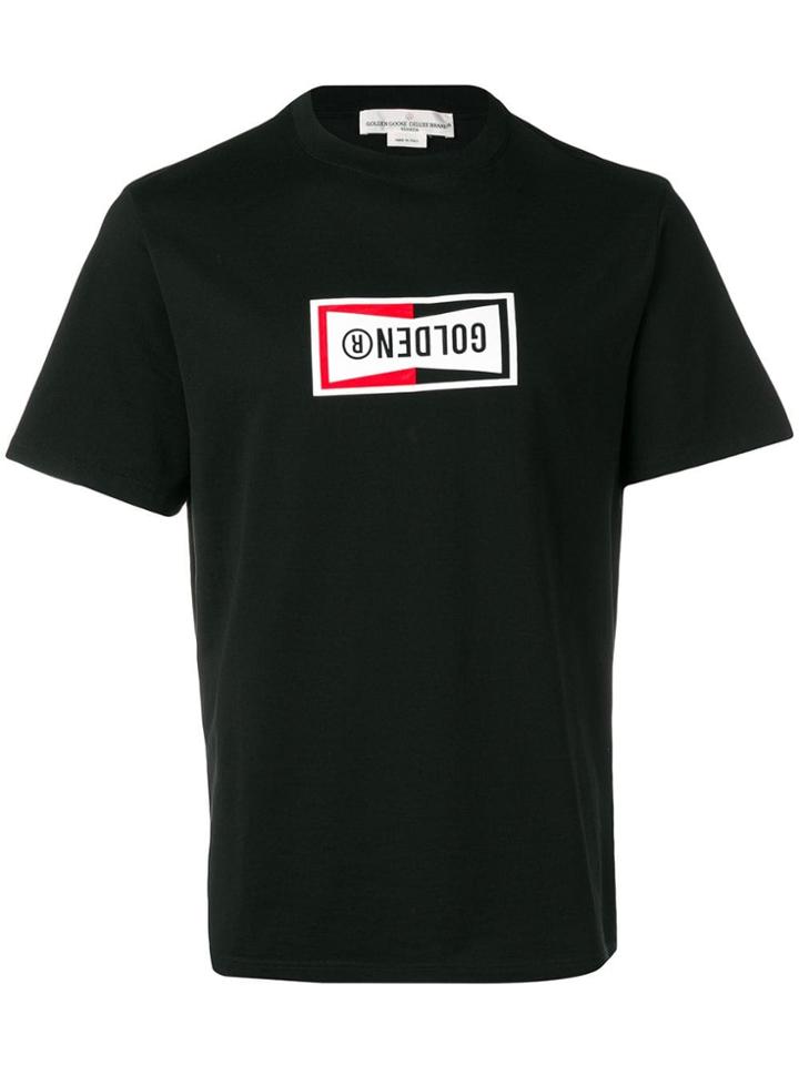 Golden Goose Golden Reversed Logo T-shirt - Black