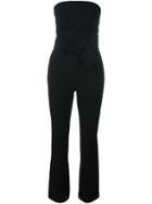 L'autre Chose Strapless Jumpsuit, Women's, Size: 42, Black, Cupro/virgin Wool