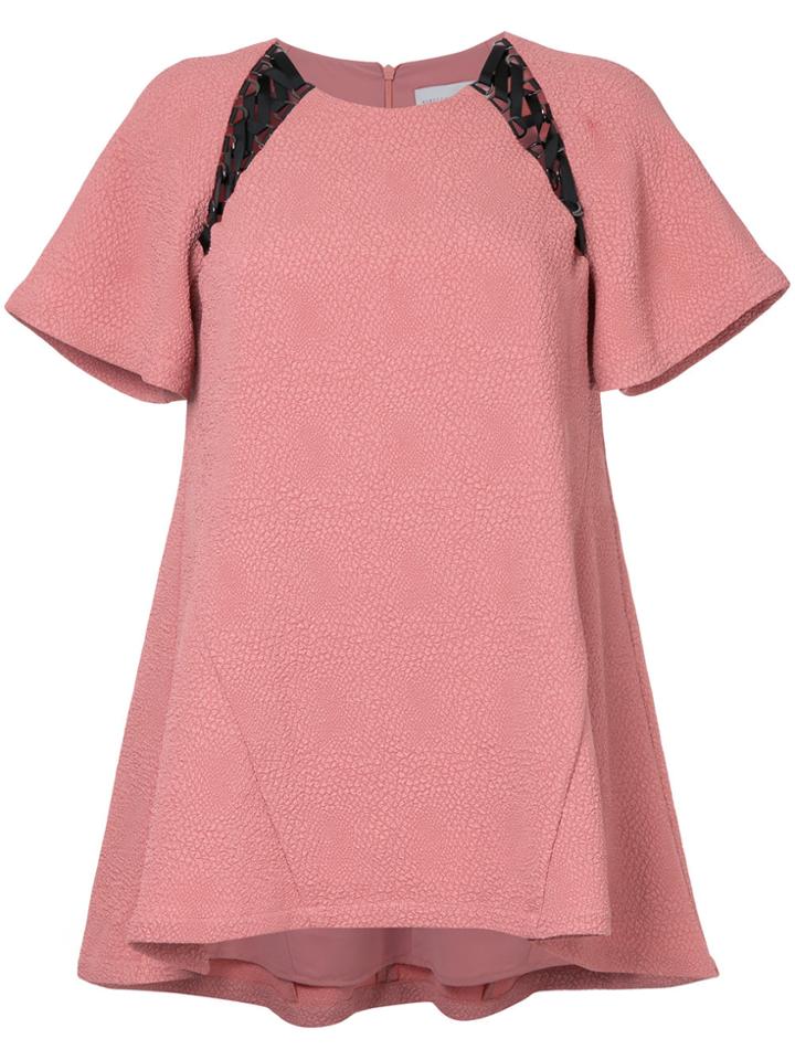Rebecca Vallance Castella Laced Top - Pink & Purple