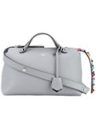 Fendi - By The Way Leather Shoulder Bag - Women - Cotton/leather - One Size, Grey, Cotton/leather