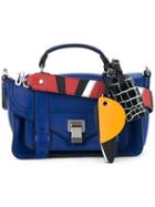 Proenza Schouler - 'ps1' Cross Minibody Bag - Women - Calf Leather - One Size, Blue, Calf Leather