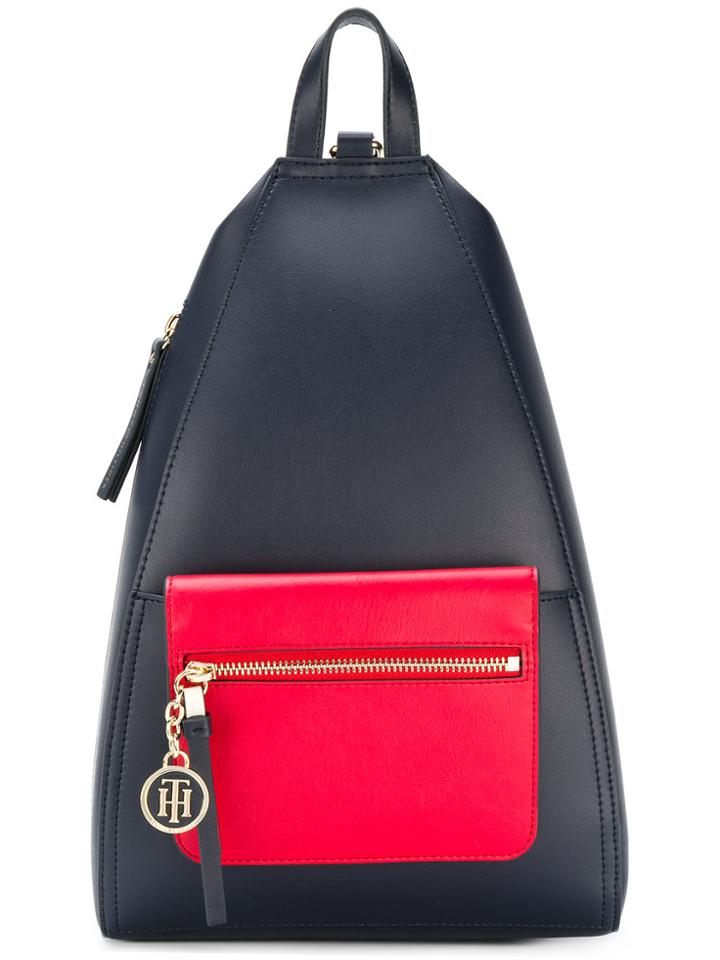 Tommy Hilfiger Zipped Up Backpack - Blue