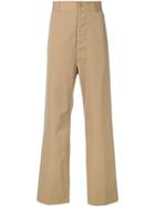 Maison Margiela Tailored Flare Trousers - Neutrals