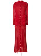 Y / Project Gathered Maxi Shirt Dress
