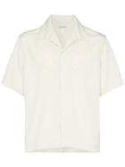 Our Legacy Embroidered Short Sleeve Shirt - Neutrals