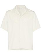 Our Legacy Embroidered Short Sleeve Shirt - Neutrals