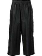 Maison Margiela Defile Leather Trousers, Women's, Size: 40, Black, Leather