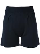 Cruciani - Flared Shorts - Women - Viscose - 42, Blue, Viscose