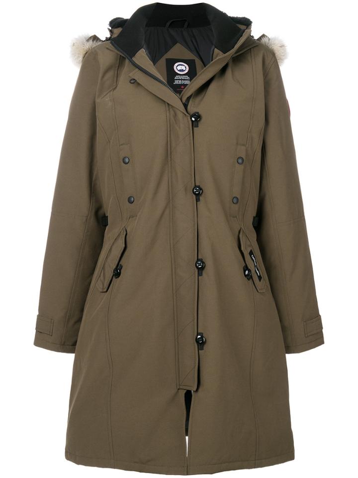 Canada Goose Long Hooded Coat - Green