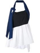Isa Arfen Knotted Halter Neck Top - Black