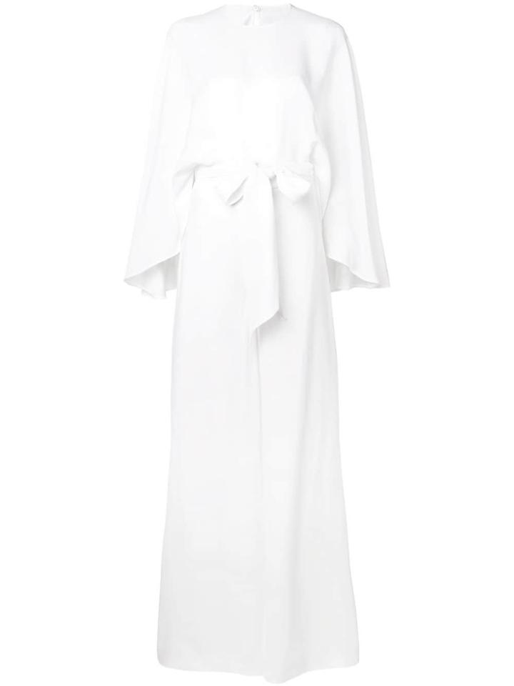 Sara Battaglia Wide-leg Jumpsuit - White