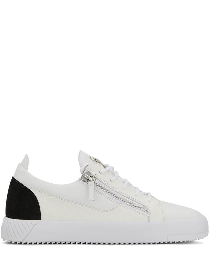 Giuseppe Zanotti Zip Detail Sneakers - White