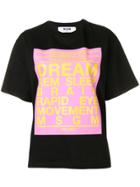 Msgm Text Print T-shirt - Black