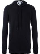 11 By Boris Bidjan Saberi Printed Neck Hoodie, Men's, Size: Medium, Black, Cotton