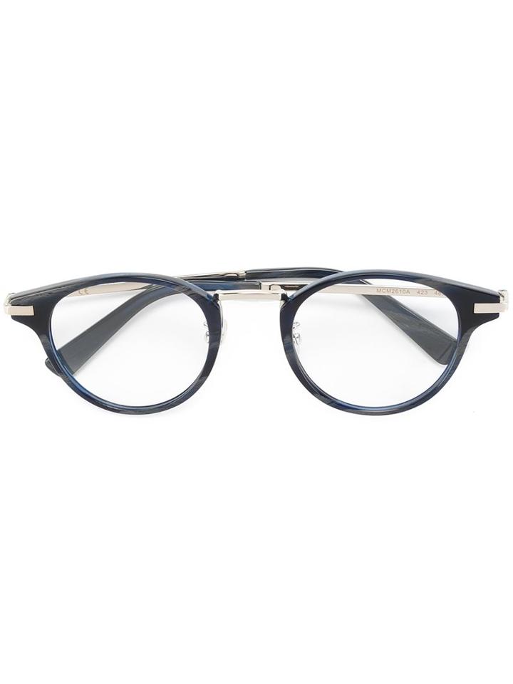 Mcm Round Frame Horn Glasses