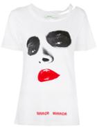 Off-white - Mirror Mirror Printed T-shirt - Women - Cotton/lyocell - S, White, Cotton/lyocell