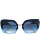 Fendi Eyewear Square Framed Sunglasses - Blue