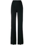 Michael Kors High Waisted Straight Leg Trousers - Black