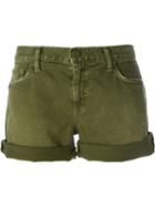 Current/elliott Denim Shorts, Women's, Size: 26, Green, Cotton/spandex/elastane