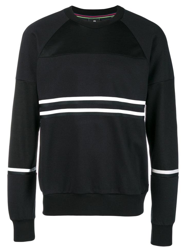 Ps By Paul Smith Striped Jersey Sweater - Black