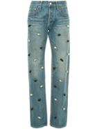 Tu Es Mon Trésor Rose Garden Straight Jeans - Blue