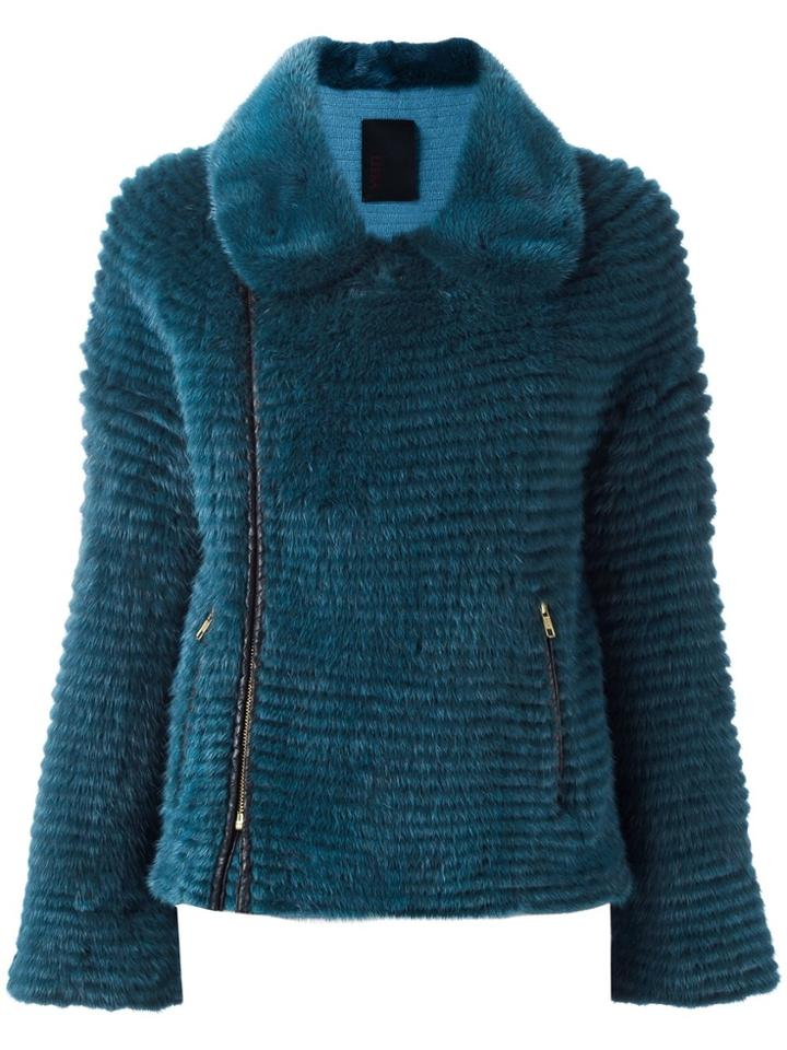 Liska Biker Jacket - Blue