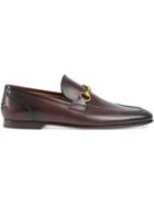 Gucci Gucci Jordaan Leather Loafer - Brown