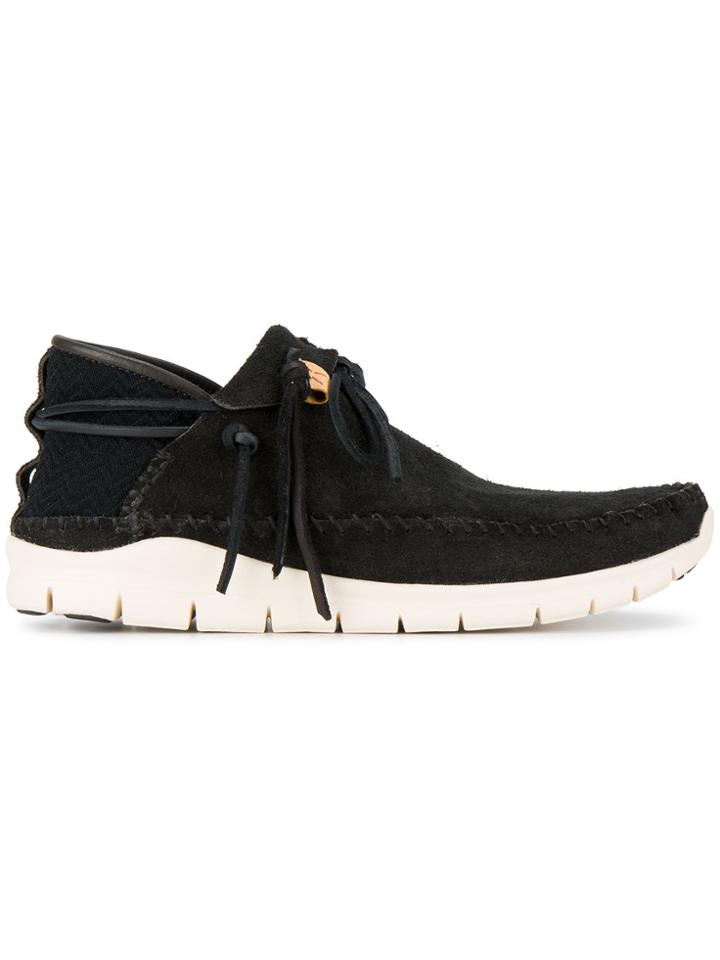 Visvim Black Ute Moc Folk Sneakers