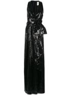 Ingie Paris V-neck Sequinned Gown - Black