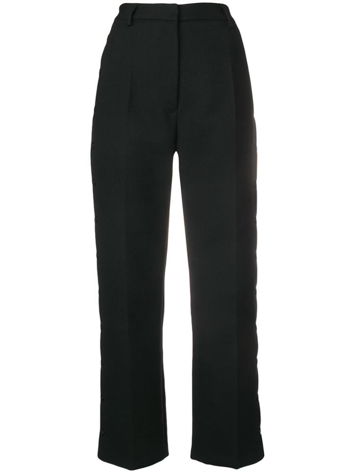 Mm6 Maison Margiela Snap-fastened Tailored Trousers - Black