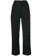 Mm6 Maison Margiela Snap-fastened Tailored Trousers - Black