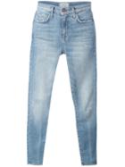 Current/elliott Stiletto Jeans, Women's, Size: 24, Blue, Cotton/tencel/polyester/spandex/elastane