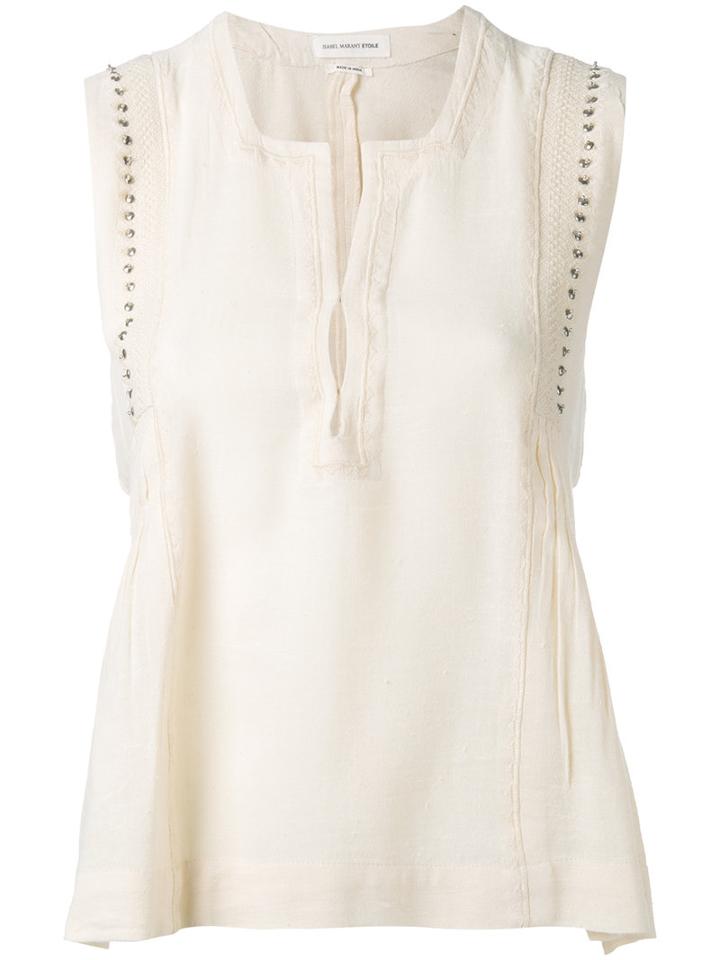 Isabel Marant Étoile Adonis Tank, Women's, Size: 34, Nude/neutrals, Cotton/viscose/brass/polyester