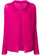 Issey Miyake Micro-pleated Jacket - Pink