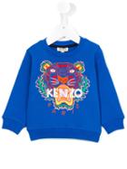 Kenzo Kids Embroidered Logo Sweatshirt, Toddler Boy's, Size: 36 Mth, Blue