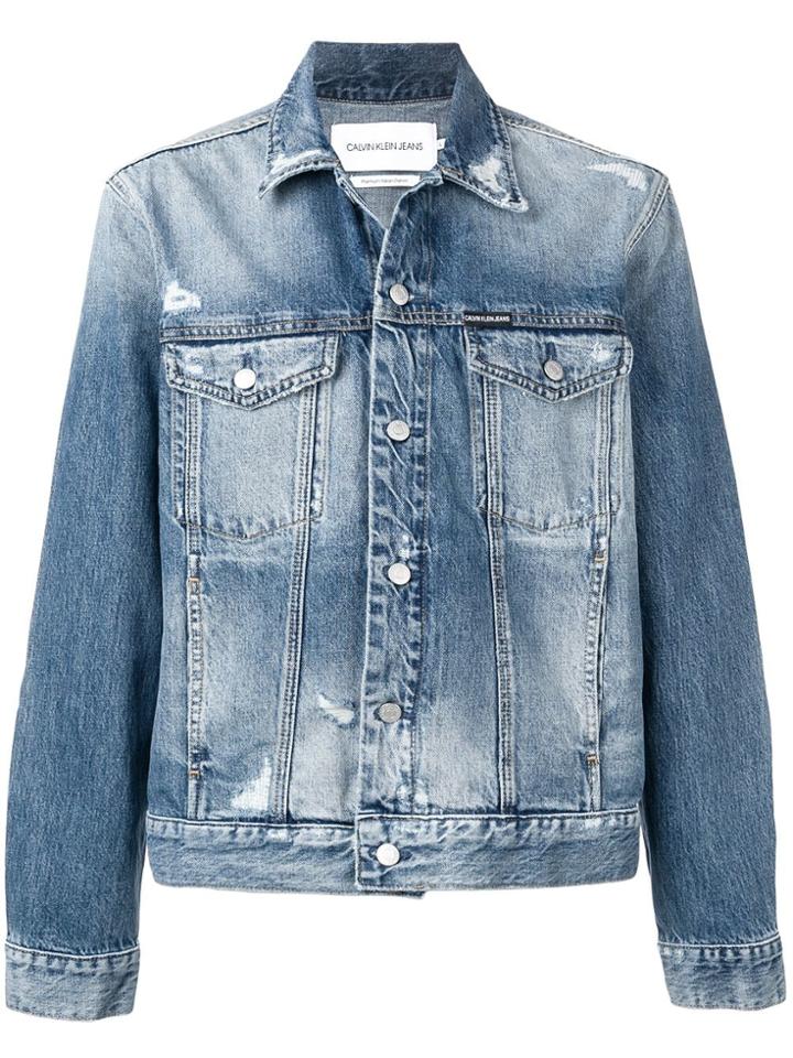 Calvin Klein Jeans Boxy Fit Jacket - Blue