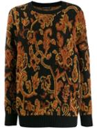 Etro Paisley Embroidered Sweater - Brown