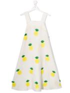 Stella Mccartney Kids Pineapple Embroidered Dress - White