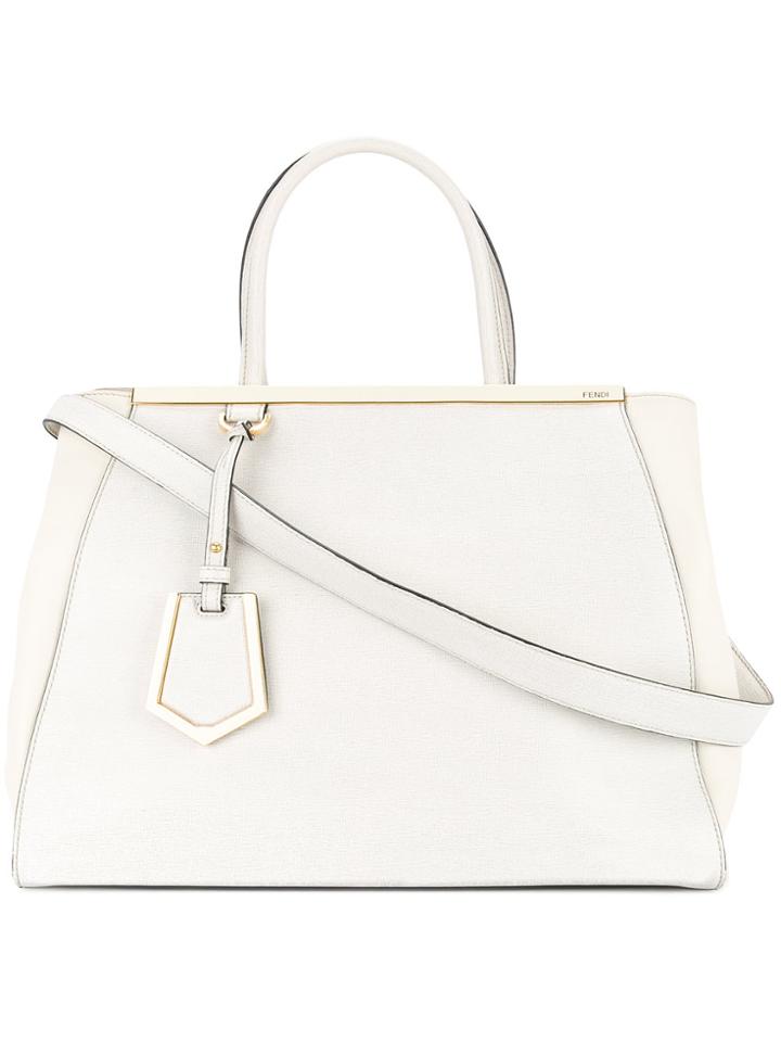 Fendi Vintage 2-way Tote Bag - White