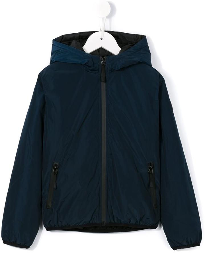 Finger In The Nose Hooded Zipped Jacket, Boy's, Size: 8 Yrs, Blue