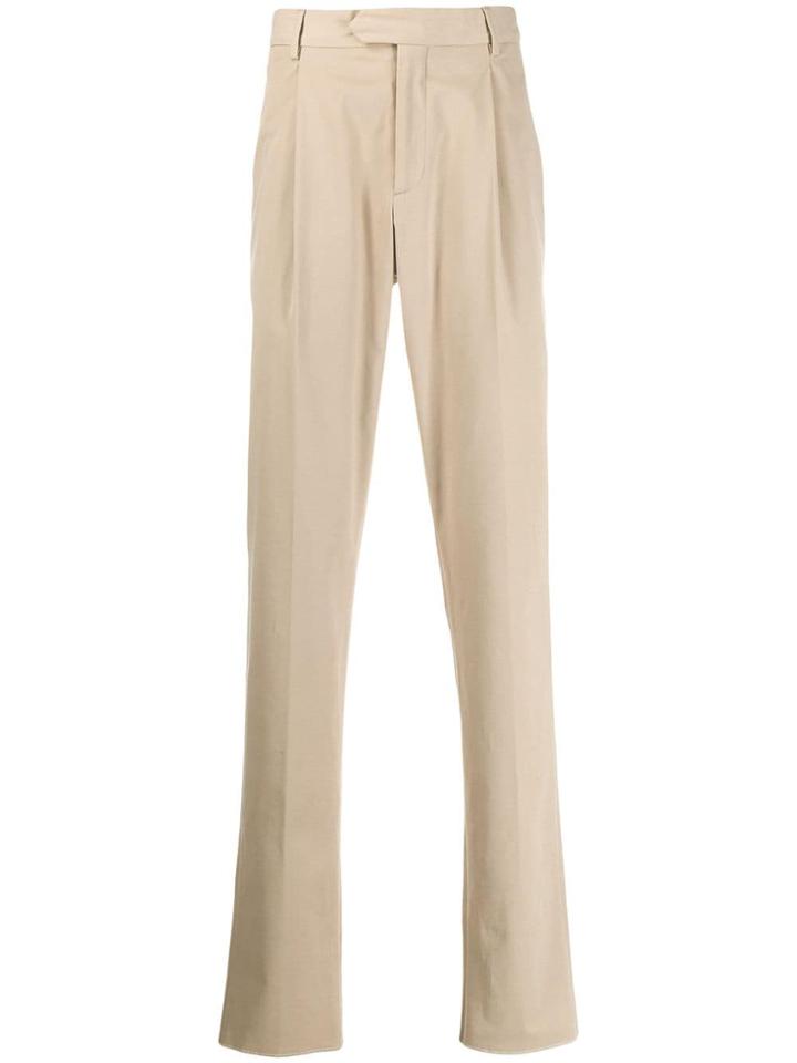 Caruso Straight-leg Trousers - Neutrals