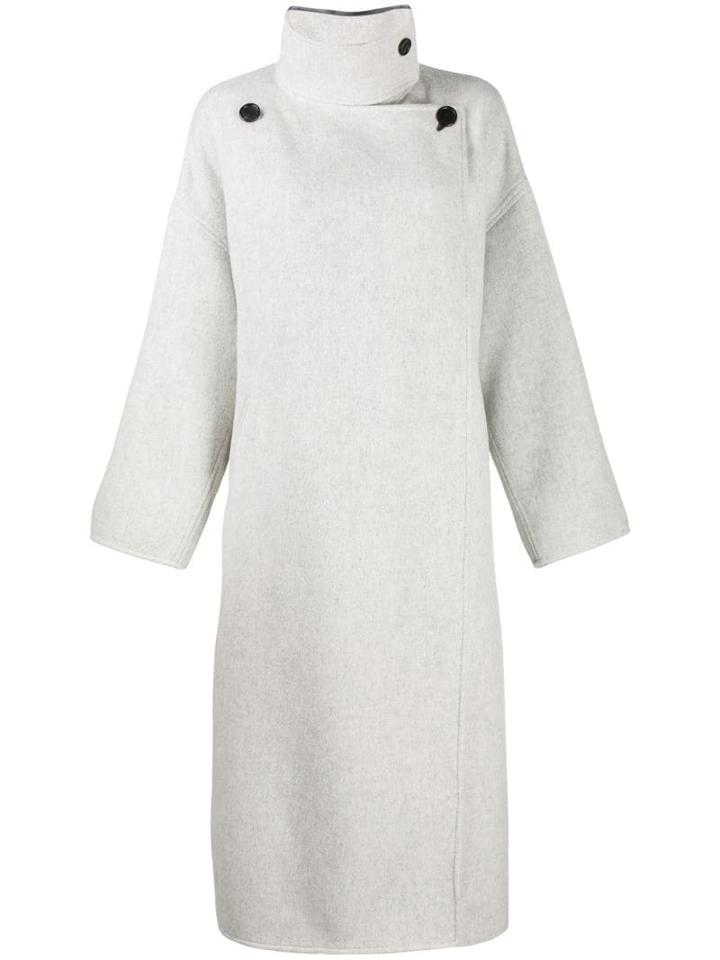 Isabel Marant Wrap Coat - Grey