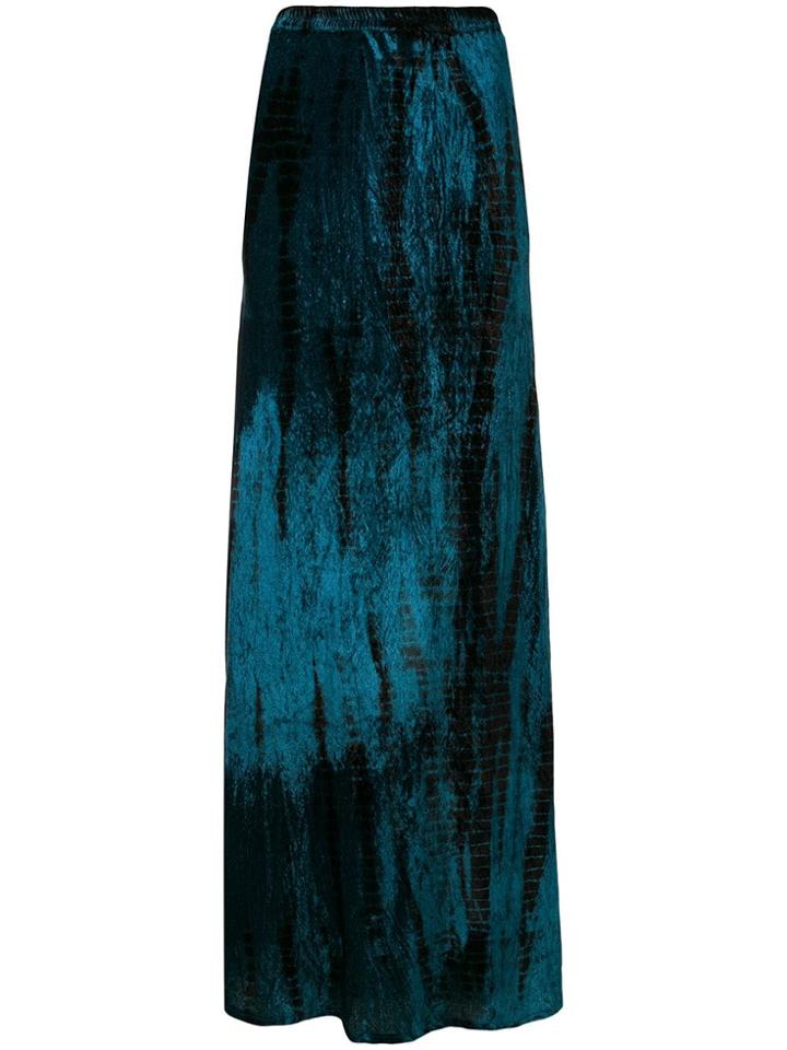 Mes Demoiselles Flared Maxi Skirt - Blue