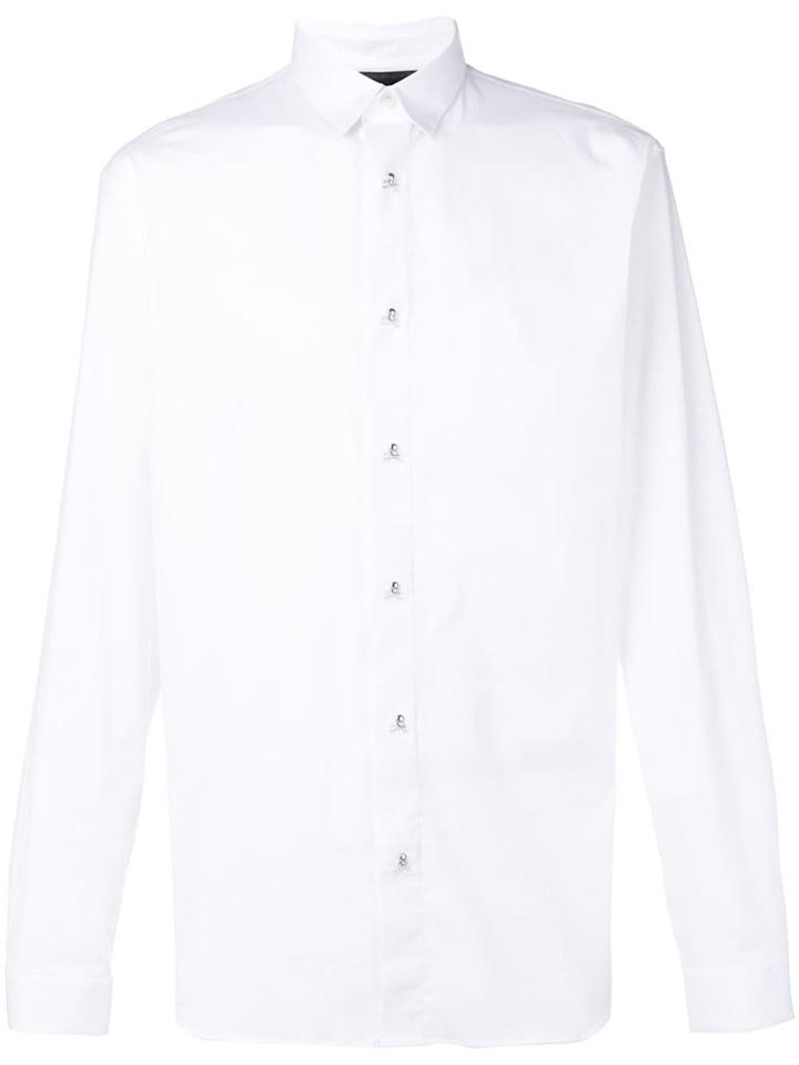 Philipp Plein Crystal-cut Shirt - White