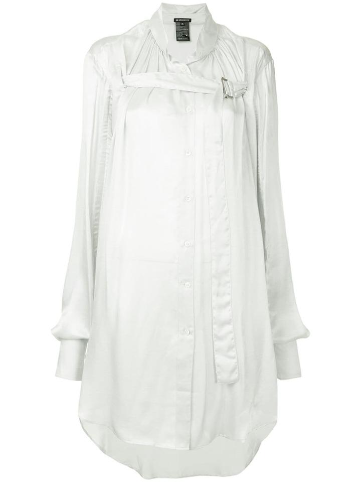 Ann Demeulemeester Oversized Strap Detailed Blouse - White