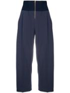 Carven Wide Leg Trousers - Blue