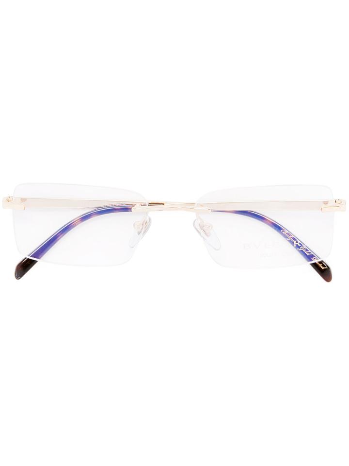 Bulgari - Rimless Glasses - Unisex - Acetate/metal - 54, Grey, Acetate/metal