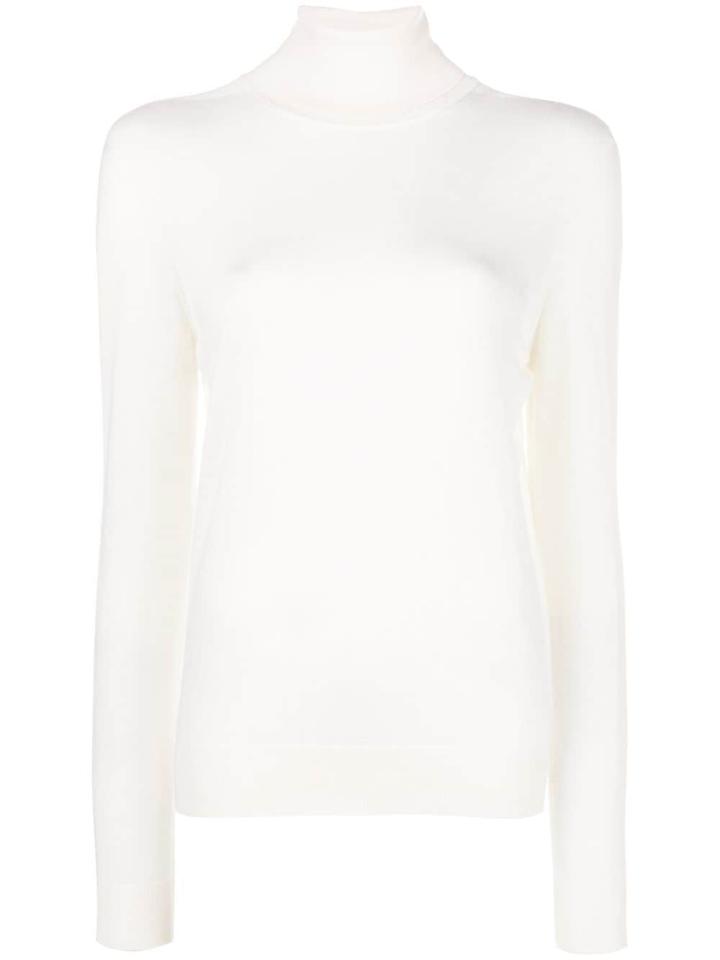 Jil Sander Classic Rollneck Jumper - White