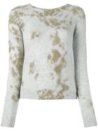 Suzusan Tie Dye Jumper, Women's, Size: Large, Grey, Cashmere